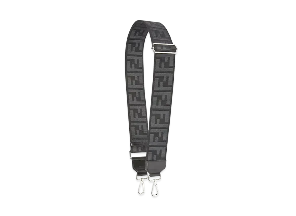 FENDI Strap You Webbing Shoulder Strap "Black"