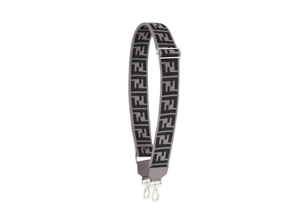 FENDI Strap You Ribbon Shoulder Strap "Gray"