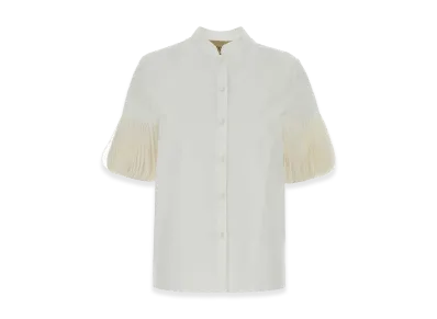 Valentino Women's Embroidered Casual Shirt "White"