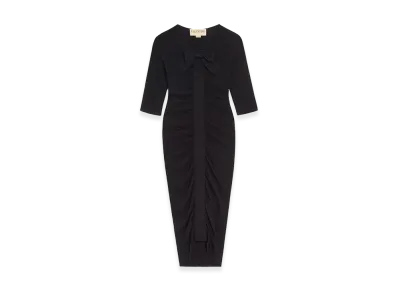 Valentino Women's Viscose Midi Dress "Black"