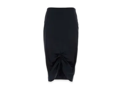 Valentino Women's Stretch Crepe Skirt "Midnight Blue"