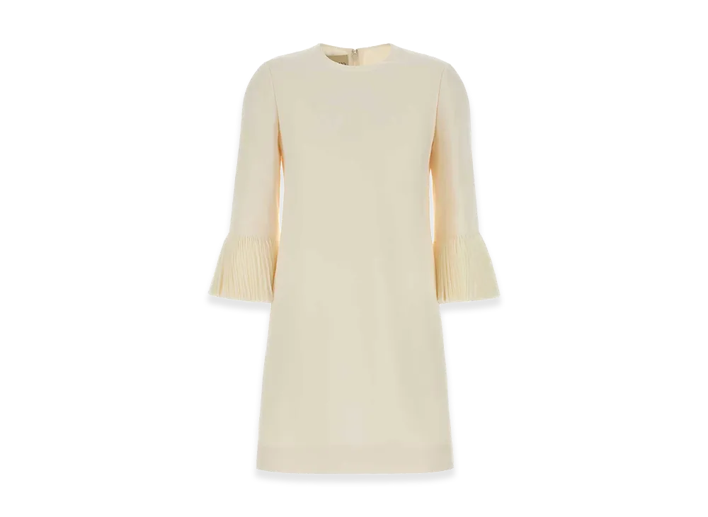 Valentino Women's Wool Blend Mini Dress "Ivory/White"