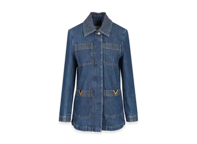 Valentino Women's Denim Jacket "Blue"