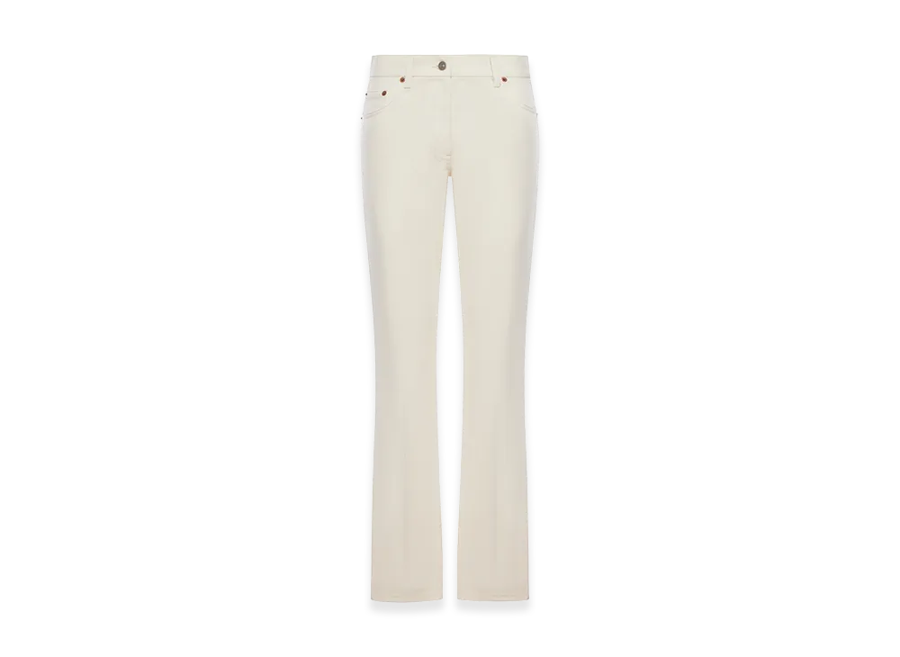 Valentino Women's Five-Pocket Flare Trousers "Nude/Neutrals"