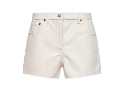 Valentino Women's Five-Pocket Denim Shorts "White"