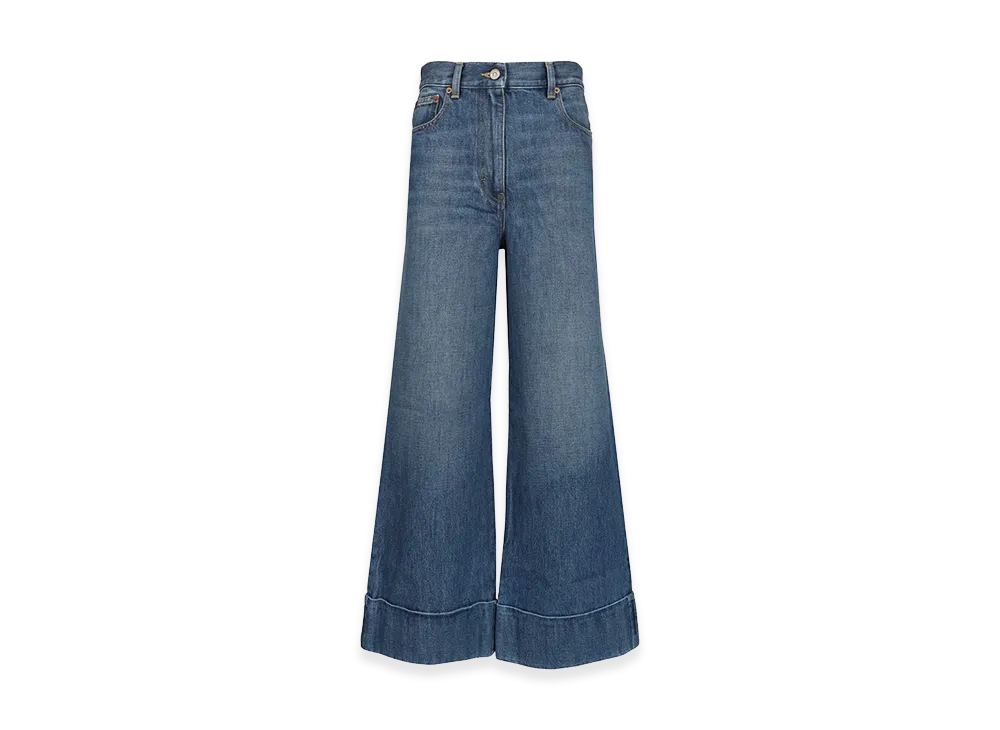Valentino Women's Denim Trousers "Blue"