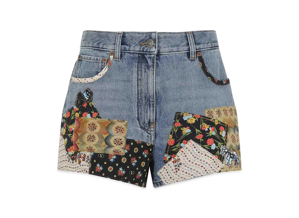 Valentino Women's Patchwork Pants "Medium"