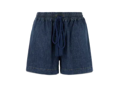 Valentino Women's Denim Shorts "Blue"