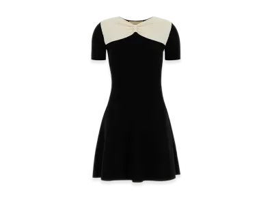 Valentino Women's Viscose Blend Mini Dress "Black"