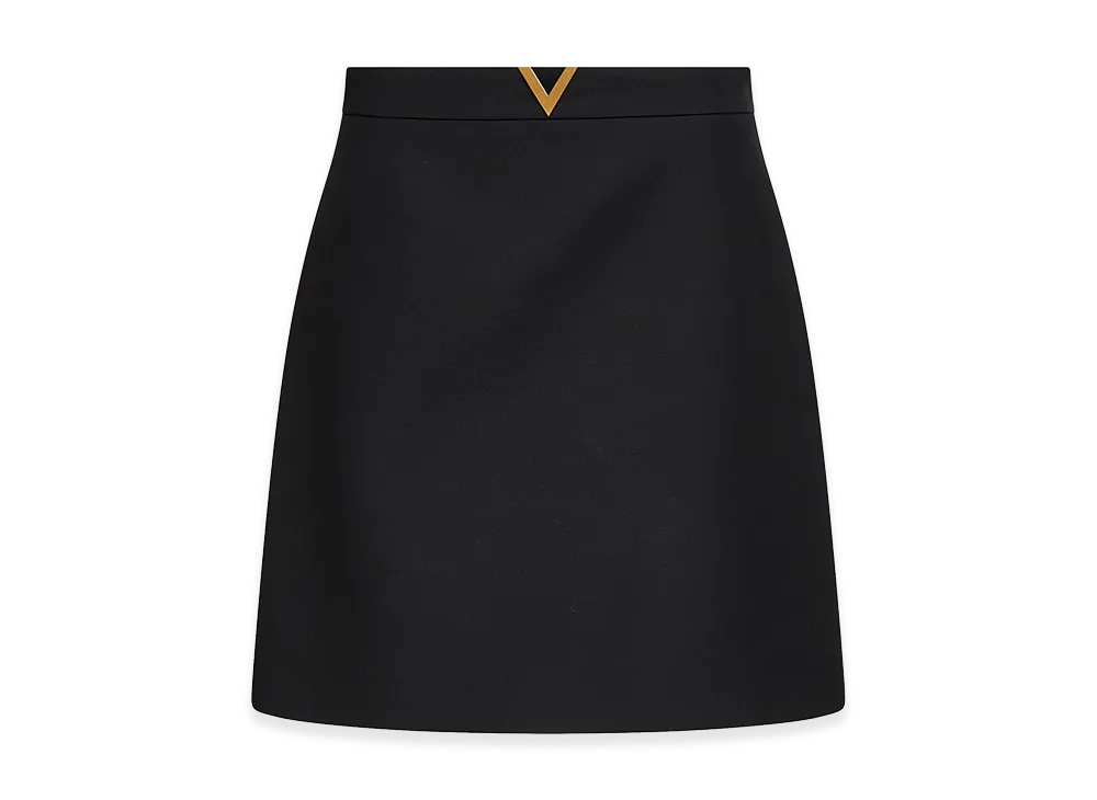 Valentino Women's Crepe Miniskirt "Black"