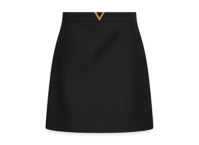 Valentino Women's Crepe Miniskirt "Black"