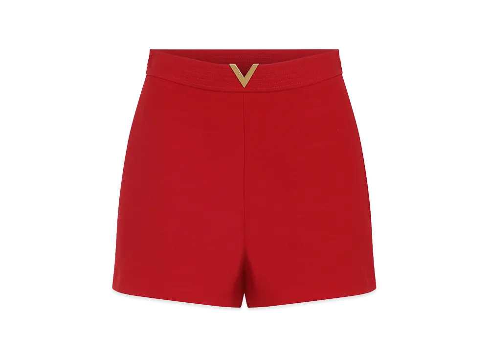 Valentino Women's Wool Bermuda "Rosso"