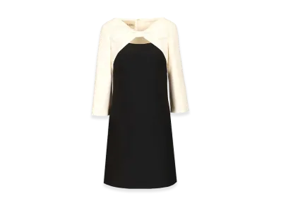 Valentino Women's Mini Cut-Out Crepe Dress "Black"