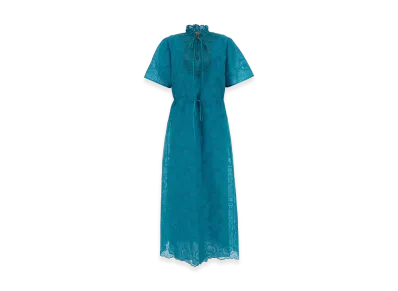 Valentino Women's Turquoise Lace Dress "Light Blue"