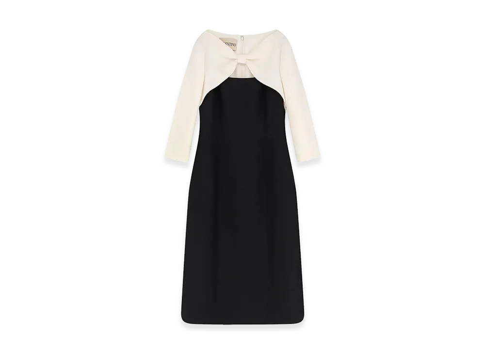 Valentino Women's Crepe Midi Dress "Gray"