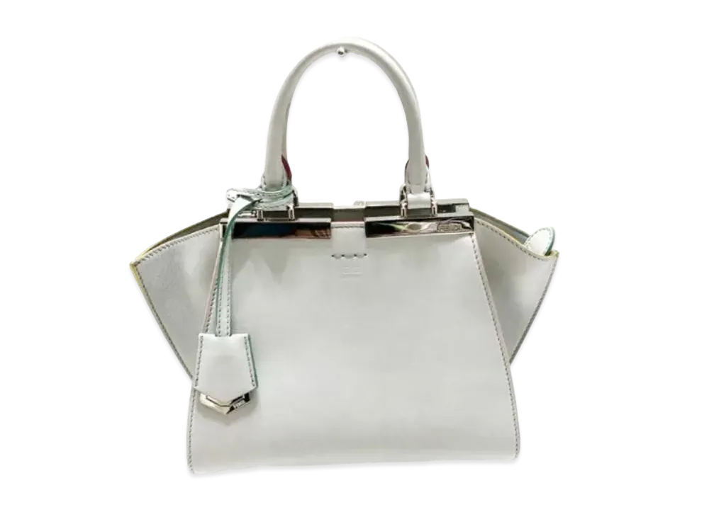 FENDI Mini Trowele Diary Handbag "Light Gray"