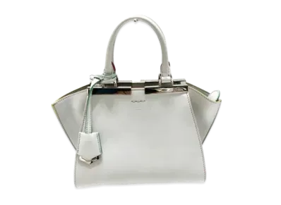 FENDI Mini Trowele Diary Handbag "Light Gray"