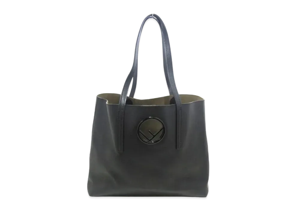 FENDI Logo Chopper Tote Bag "Black"