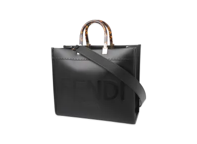 FENDI 2Way Tote Bag/Sunshine Medium "Black"