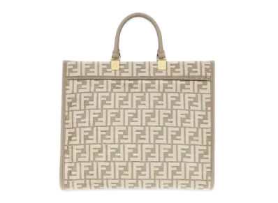 FENDI Sunshine Medium Tapestry Shopper Bag "Dub Gray"