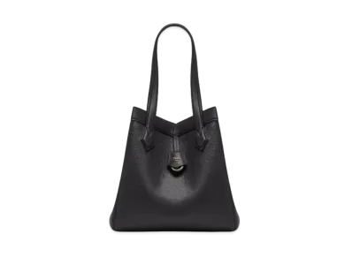 FENDI Origami Medium Leather Bag "Black"