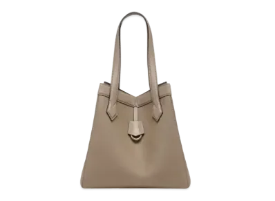FENDI Origami Medium Leather Bag "Corda Gray"