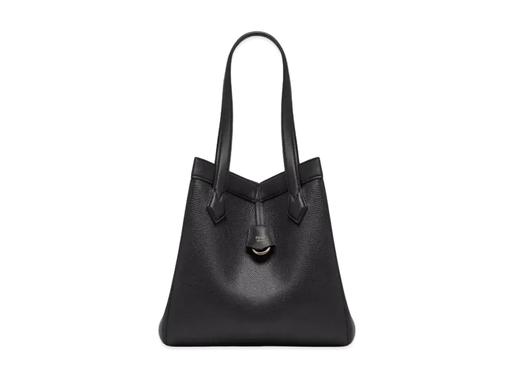 FENDI Origami Large Leather Bag That Can Be Transformed "Black"