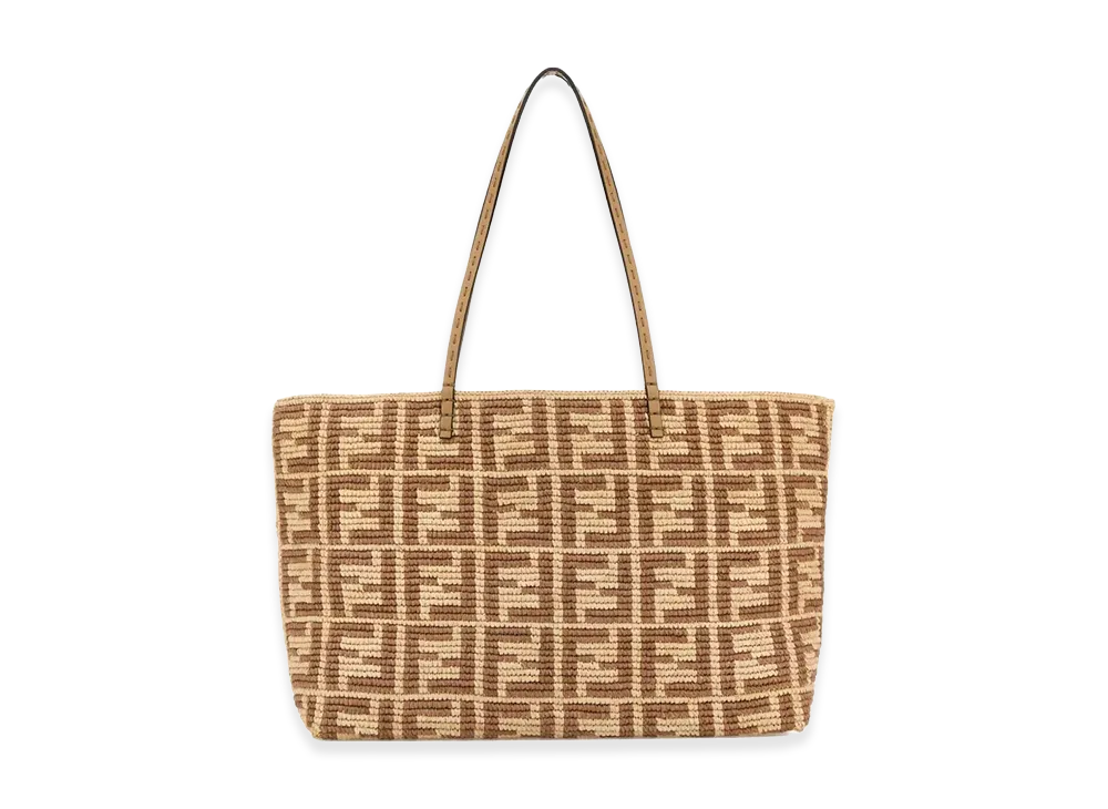 FENDI Women's Roll Large Shopping Bag "Beige"