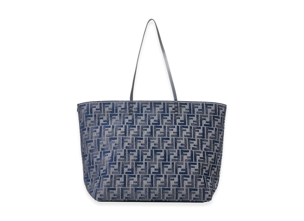 FENDI Women's Roll Large Shopping Bag "Blue"