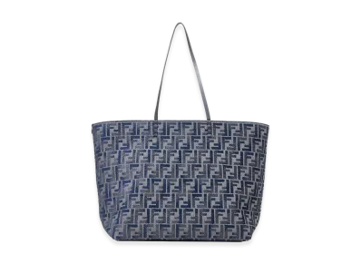 FENDI Women's Roll Large Shopping Bag "Blue"