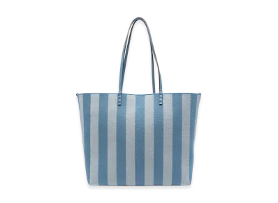 FENDI Women's Roll Large Reversible Shopping Bag "Blue"