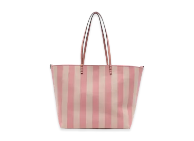 FENDI Women's Embroidered Canvas Reversible Shopping Bag "Pink"