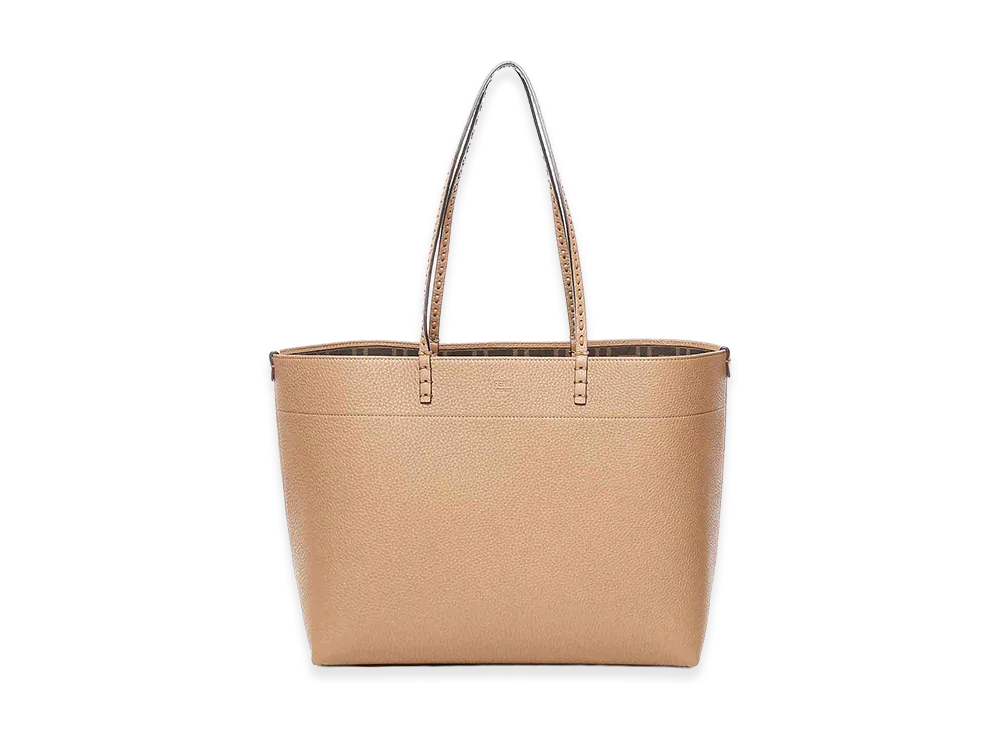 FENDI Women's Leather Roll Shopping Bag "Camel"