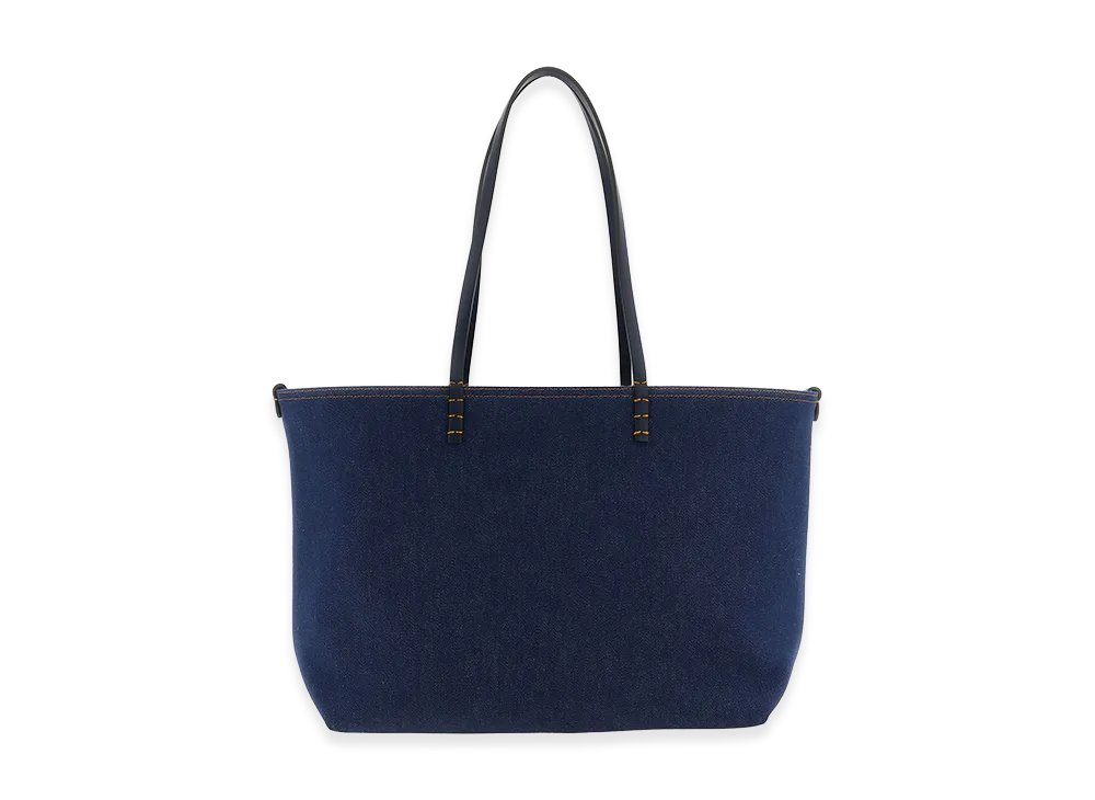 FENDI Women's Roll Medium Reversible Shopping Bag "Blue"