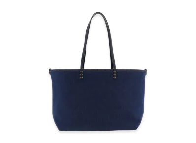 FENDI Women's Roll Medium Reversible Shopping Bag "Blue"