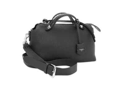 FENDI Women's By The Way Selleria Medium Handbag (with shoulder strap) "Nero"