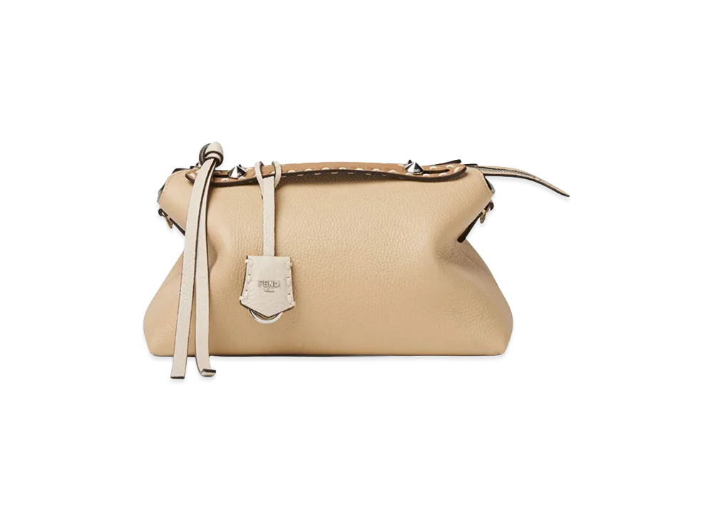 FENDI Women's By The Way Soft Selleria Medium Handbag "Beige"