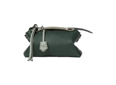 FENDI Women's By The Way Soft Medium With Macro Top Stitching Handbag "Green"