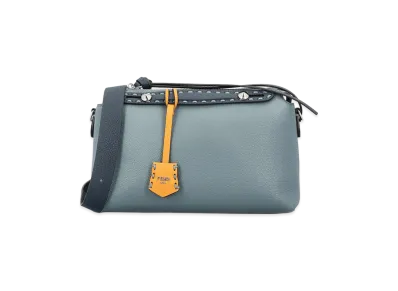 FENDI Women's By The Way Soft Selleria Medium Handbag "Light Blue"