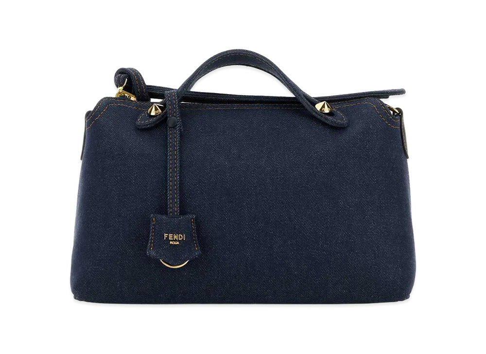 FENDI Women's Denim Reversible Medium By The Way Handbag "Indigo Blue"