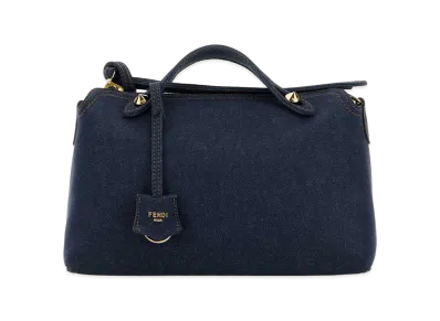 FENDI Women's Denim Reversible Medium By The Way Handbag "Indigo Blue"