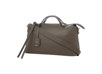 FENDI 2Way Boston Bag/By The Way Selleria Large "Wood"