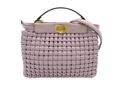 FENDI Mini Peekaboo 2way Shoulder Bag "Purple"