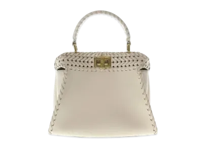 FENDI Peekaboo Iconix Mo Handbag "Ivory"