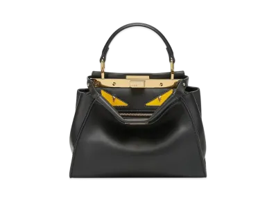 FENDI Peekaboo Mini Lunar New Year Leather Bag "Black"
