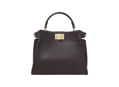 FENDI Women's Peekaboo Mini Leather Bag "Brown"