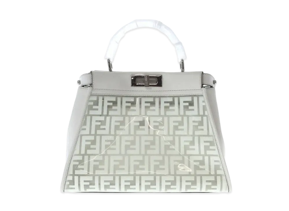 FENDI Pocket Boo Iconic Medium Handbag "White"