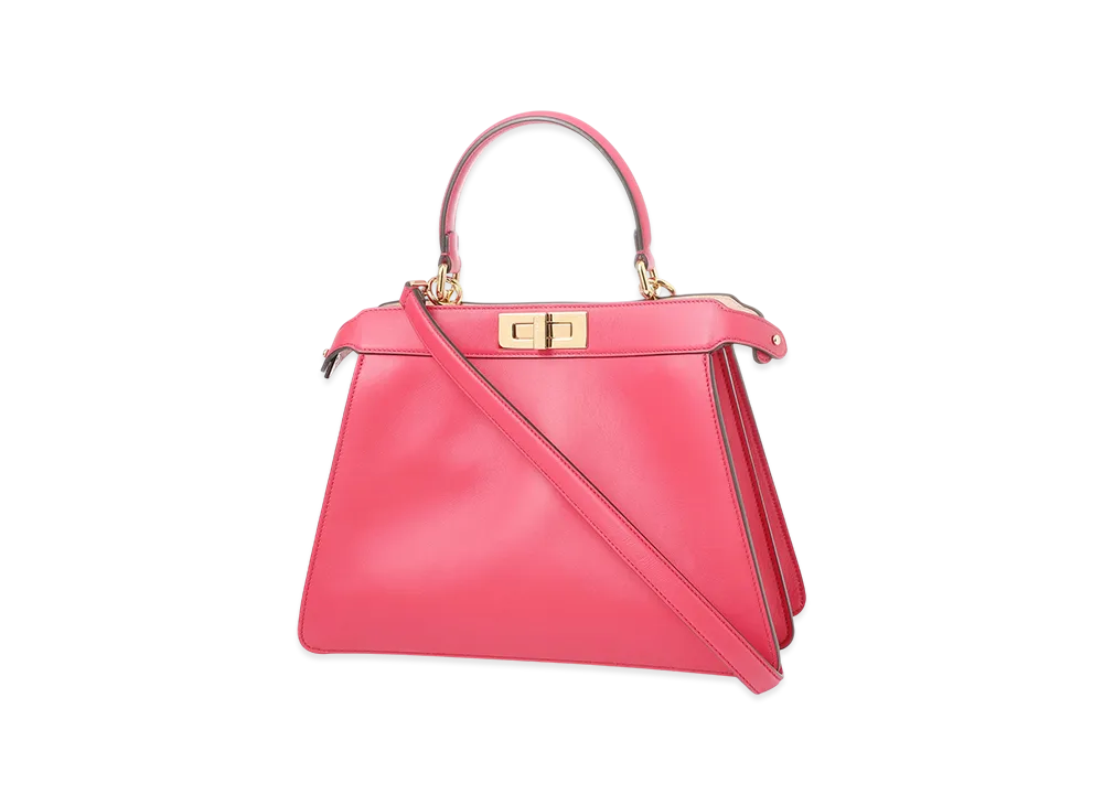 FENDI Handbag/Shoulder Bag/Peekaboo ISeeU "Raspberry"