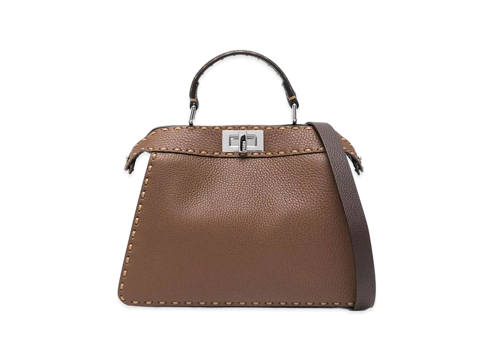 FENDI Women's Peekabo Iseeu Small Handbag "Brown"