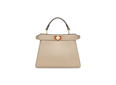 FENDI Peekaboo ISeeU Petite Calfskin Bag "Beige"